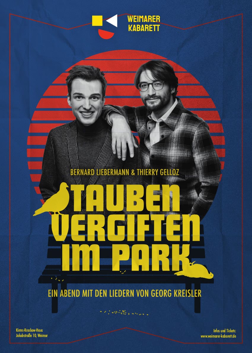 Programm-Plakat Tauben vergiften im Park